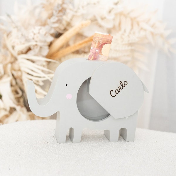 Spardose Kind, Spardose personalisiert, Spardose Elefant, Kindergeschenke, Ostern Kind, Elefant Baby, Spardose Löwe, Spardose Elefant