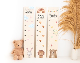 Messlatte Kinder, Messlatte Kinder Holz, Babygeschenk Geburt, Messlatte personalisiert, Kinder Messlatte, Kinderzimmer, Baby, Taufe