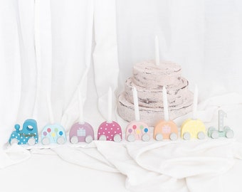 Primer cumpleaños, tren de cumpleaños colorido, baby shower, decoración de mesa de fiesta de cumpleaños, cumpleaños infantil, tren de cumpleaños con velas