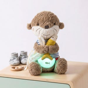 Nachtlicht Otter, Baby Nachtlicht, Otter Babygeschenk Geburt, Otter Baby, Geschenk zur Taufe, Geburt Geschenk Junge