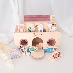 Arche Noah Taufe, Taufgeschenk, Taufe Geschenk, Taufe, Taufgeschenk Mädchen, Taufgeschenk Junge, Arche Noah Holz, Wunderwunsch