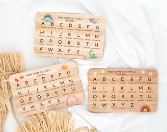 School enrollment, school enrollment girl, school enrollment boy, breakfast board ABC, back to school, school child, school enrollment gift, school