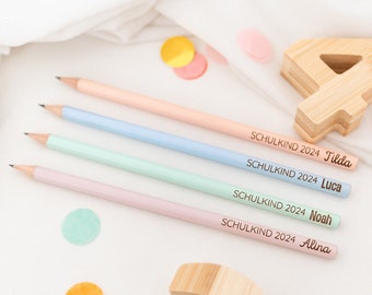 Bleistift personalisiert, Schulbedarf, Einschulung, Schulanfang, Schulkind, Personalisierter Bleistift, Einschulung Junge, Schultüte