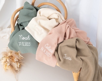 Baby Blanket, Personalized Baby Blanket, Baby Blanket with Name, Birth Gift, Personalized Baby Blanket, Baby Blanket, Knitted Baby Blanket