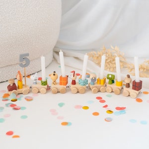 Birthday train, wooden birthday train, birthday train candles, birthday train child, 1st birthday, birthday train numbers