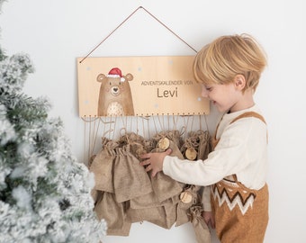 Adventskalender, Adventskalender zum befüllen, Adventskalender Kinder, Adventskalender Holz, Kinderadventskalender