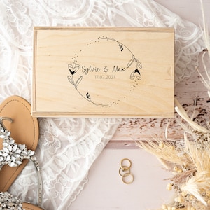 Wedding memory box, personalized wooden box, memory box for couples, memory box for adults, anniversary gift