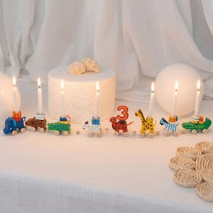 Geburtstagszug, Geburtstag Holz, Geburtstagszug Tiere, birthday train, Babygeschenk Geburt, Geschenk Geburt