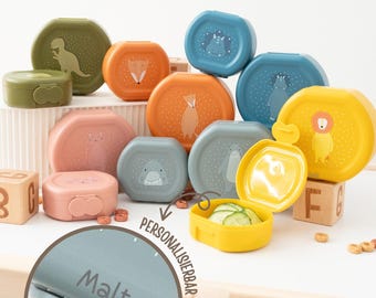 Snackdosen rund personalisiert, Lunchbox Kinder personalisiert, Snackdosen Kinder personalisiert, Brotdose Kinder, Snackdosen Schule