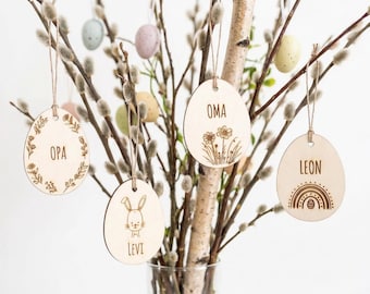 Kleine Ostergeschenke, Ostern, Osterdeko, Osterkörbchen, Osteranhänger, Ostereier Holz, Ostergeschenk, Ostern Geschenk Kind
