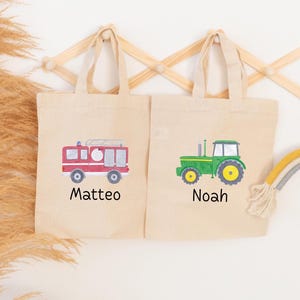 Stoffbeutel Kindergarten, Kindergarten, Wechselkleidung, Jutetasche Kinder, Turnbeutel personalisiert, Sportbeutel Feuerwehr, Tasche Kinder