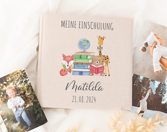 Fotoalbum Einschulung, Gästebuch Einschulung personalisiert, Einschulung Deko, Erinnerungsalbum Einschulung, Einschulung Geschenk