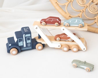 Car Wood, Tow Truck, Toy Boy Toddlers, Wooden Toy Baby Boy, Toy Car, Baby Gift Boy