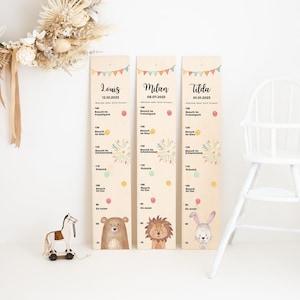 Meilensteine Messlatte, Messlatte Kinder, Messlatte Kinder Holz, Messlatte, Baby, Taufgeschenk, Messlatte personalisiert, Geschenk Geburt