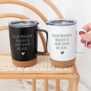 Coffee mug educator, educator gift, farewell gift educator, small people big hearts, thermo mug educator
