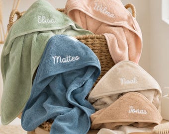 Hooded Towel with Name, Baby Gifts, Newborn Gift, Hooded Baby Towel, Personalized Baby Gifts, Baby Bath Towel, Baptism Gift