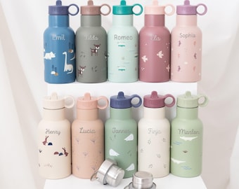 Trinkflasche personalisiert Kinder, Trinkflasche, Schulanfang, Kindergarten, Kindertrinkflasche, Kindergeschenke, gourde personnalisée