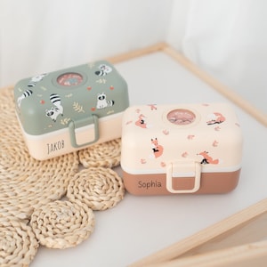Personalized lunch box for children, fox lunch box, Christmas gift for children, personalized lunch box, lunch box, snack box for children