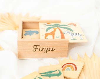 Memory game, Montessori, 1st birthday gift, toy, baby toy, christening, educational toys, gifts for kids, birthday gift