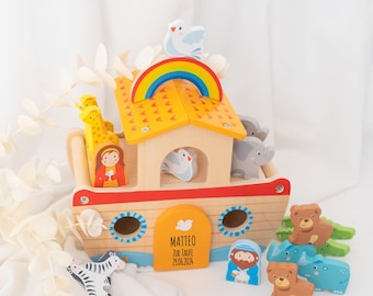 Regalo de bautizo, bautizo, regalo de bautizo, bautizo, arca de Noé, regalo de bautizo niña, regalo de bautizo niño, regalo de bautizo ahijado