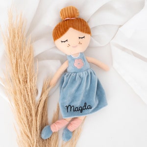 Rag doll, soft toy girl, mermaid soft toy, birth gift girl, christening gift girl, birth girl