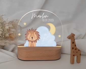 Kinder Nachtlicht, Nachtlicht, Nachtlicht personalisiert Akku, Babygeschenk, Nachtlampe Baby, Kinderlicht Baby, Geburt