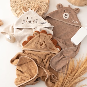 Hooded towel with name, baby gift, birth gift, baby towel, hooded towel, personalized baby gifts, baby towel