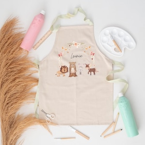 Personalisierte Kinderschürze, Kochschürze Kind personalisiert, Geschenk Kinder, Bastelschürze, Schürze Kleinkind, Kinderschürze Name