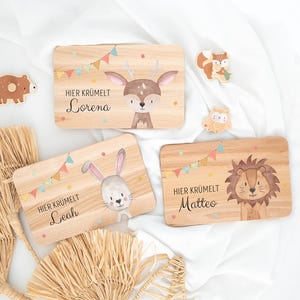 Personalized breakfast board, personalized board, miracle wish, baby gift, christening, 1st birthday gift, Here crumbs