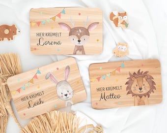 Frühstücksbrett personalisiert, Brettchen personalisiert, Wunderwunsch, Babygeschenk, Taufe, 1. Geburtstag Geschenk, personalised baby gifts