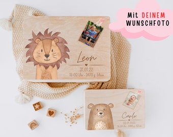 Erinnerungskiste Baby Foto, Babygeschenk Geburt, Erinnerungsbox Foto, Geburtsgeschenk, Geschenk Baby Foto, Geschenk zur Geburt