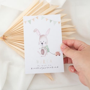 Biglietto per bambini dell'asilo, bambino dell'asilo, regalo inizio asilo, inizio asilo nido, bambino dell'asilo, borsa per l'asilo, asilo