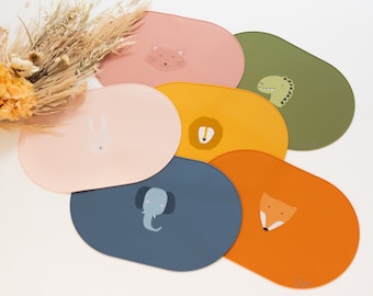 Regenbogen Tischset Für Kinder – Stabiles Vinyl Platzset A3 (42x30 Cm), BPA-frei, Wasserfest & Rutschhemmend