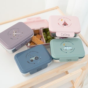 Boîte à lunch enfants personnalisée, boîte à lunch personnalisée, boîte à lunch LÄSSIG, jardin d'enfants, cadeaux pour enfants, école, boîte à lunch de pause
