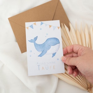 Cartolina di battesimo, biglietto di battesimo, regalo di battesimo, battesimo di ragazzo, battesimo di ragazza, biglietto di congratulazioni per battesimo, battesimo di figlioccio