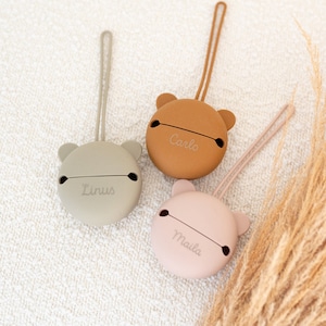 caja para chupetes, chupete, estuche para chupetes, bolsa para chupetes, accesorios para bebés, almacenamiento de chupetes