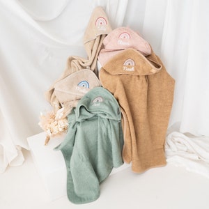 Babygeschenke, Personalisierte Geschenke Baby, Kapuzenhandtuch mit Namen, Baby Handtuch, Geburt, Handtuch Baby, Geschenk Taufe