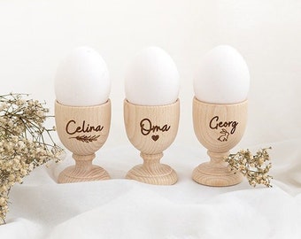 Egg cup personalized, egg cup, Easter egg cup, wooden egg cup, Easter gift adults, Easter grandparents