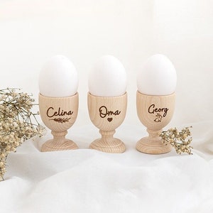 Eierbecher, Eierbecher Holz, Eierbecher personalisiert, coquetier personnalisé, Personalisierter Eierbecher,  holz eierbecher, Ostern Holz