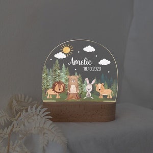 Babygeschenke, Nachtlicht, Geburt, Nachtlicht personalisiert, Baby, Geschenk Geburt, Nachtlicht Baby, Wunderwunsch, Taufe Bild 1