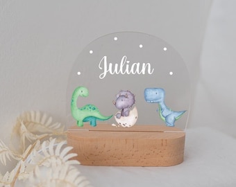 Dino Nachtlicht Baby, Geburtsgeschenk Junge, Babygeschenk, Baby, Nachtlicht personalisiert, Nachtlicht, Nachtlicht Baby, Geburt, Taufe