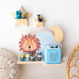 Tonieregal, Tonie Shelf, Tonieregal Bär, Tonie Regal Löwe, Kinderzimmer Deko, Aufbewahrung Tonies, Tonie Regal Tiere