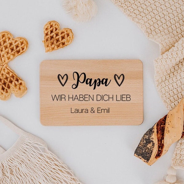 Father's Day Gift, Father's Day, Dad, Wooden Board Dad, Breakfast Board Dad, Gift Father's Day, Dad Gift, First Father's Day