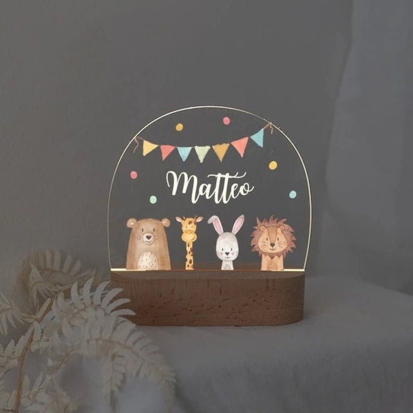 Baby gifts, night light, birth, night light personalized, baby gift birth, night light baby, miracle wish, baptism, baby