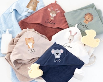 Hooded Towel with Name, Baby Gift, Baby Towel, Newborn Gift, Personalized Towel, Baby Bath Towel, Towel for Babies