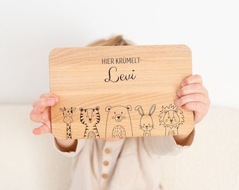 Frühstücksbrett personalisiert, Personalized Gift for baby and kids, Brettchen personalisiert, Wunderwunsch, Frühstücksbrett Kinder