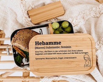 Hebamme Geschenk, Hebamme, Geschenk Hebamme, Hebamme Dankeschön, Hebammen Geschenk, Hebamme Brotdose