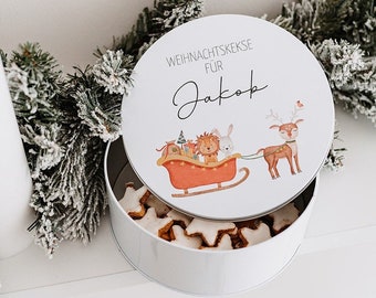 Keksdose, Keksdose personalisiert, Keksdose Weihnachten, Personalisierte Keksdose, Weihnachten Kinder, Vorratsdose