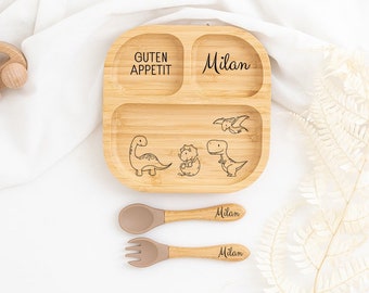 Assiette bébé, assiette enfant, assiette bébé personnalisée, assiette en bois bébé, assiette bébé ventouse, cadeau baptême garçon, naissance