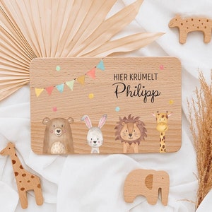 Babygeschenke, Babygeschenk Geburt, Frühstücksbrett personalisiert, Taufe, Wunderwunsch, Kids Gift, Taufgeschenke, Geburt, Baby zdjęcie 1